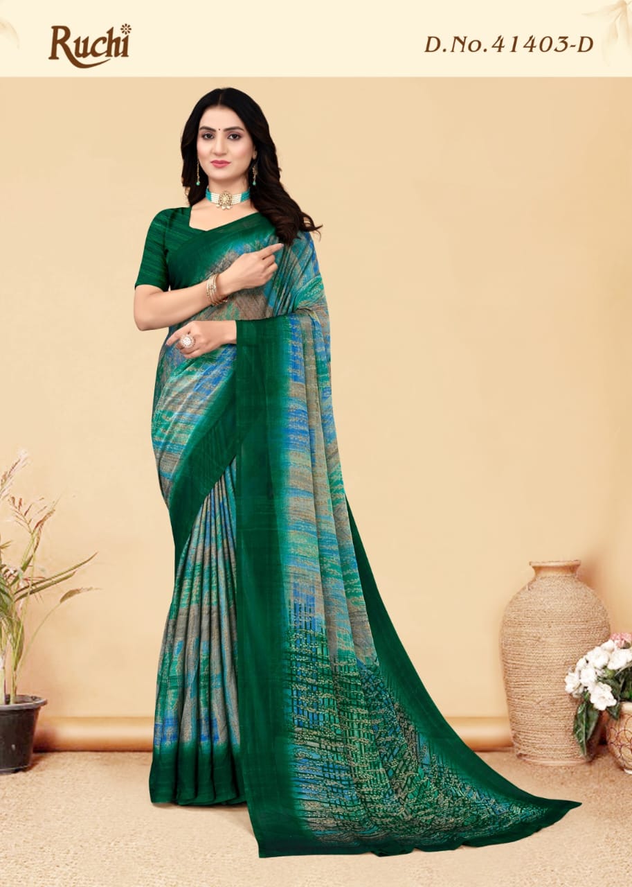 Kajal Chiffon Vol 2 By Ruchi Daily Wear Wholesale Saree Suppliers In Mumbai
